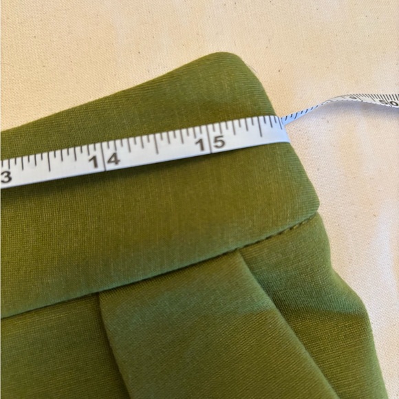 Modcloth Scallop Edged Olive Pencil Skirt - Picture 5 of 6